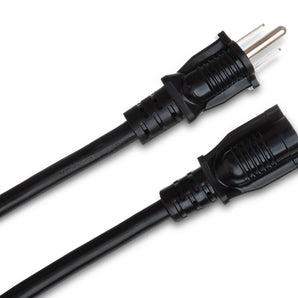 Hosa PWX-403 14-gauge NEMA 5-15P to NEMA 5-15R Power Extension Cord 3 foot