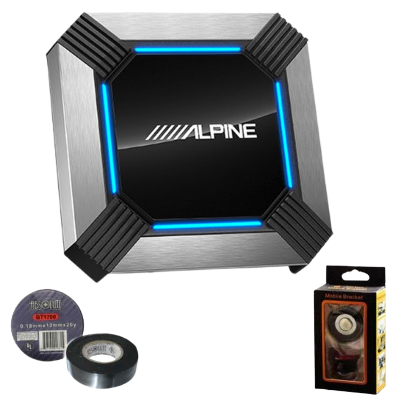 Alpine PXE-X121-12EV 12-Channel Hi-Res Digital Sound Processor and Amplifier Bundle