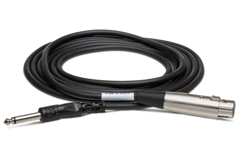 Hosa PXF-115 XLR Female to 1/4" TS Male Unbalanced Interconnect Cable 15 foot