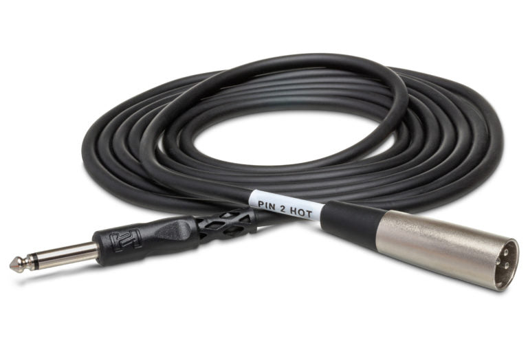 Hosa PXM-103 Unbalanced Interconnect Cable 1/4" TS Male to XLR Male 3 foot
