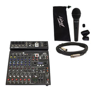 Thumbnail for Peavey PV 10 BT 10 Channel Compact Mixing Mixer Console with Bluetooth + PVI 100 Microphone