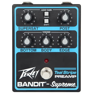 Peavey Bandit Supreme Teal Stripe Pedal Preamp Pedal
