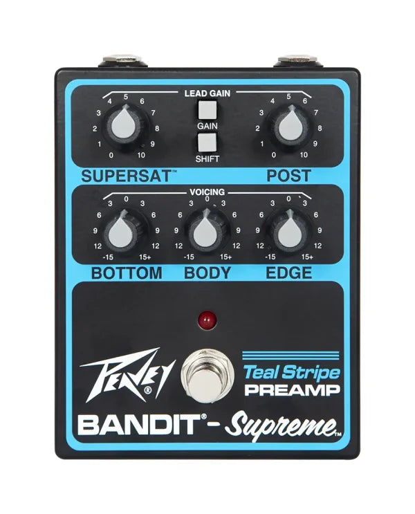 Peavey Bandit Supreme Teal Stripe Pedal Preamp Pedal
