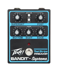 Thumbnail for Peavey Bandit Supreme Teal Stripe Pedal Preamp Pedal