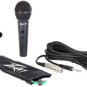 Peavey Pv 7 High Sensitivity Microphone W/ 1/4" Cbl & Magnet Diaphragm 3013500