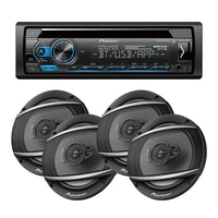 Thumbnail for Pioneer DEH-S4220BT CD Receiver Built-in Bluetooth & 2 Pairs TS-A652F 6.5