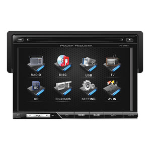 Power Acoustik PD-710B Single-DIN Multimedia Source with Detachable 7-Inch LCD Touchscreen
