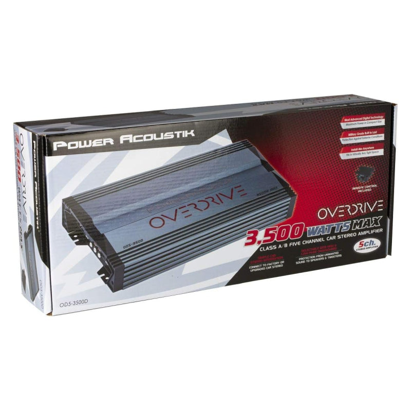 Power Acoustik OD5-3500 3500W 5 Channel Car Audio Stereo Amplifier