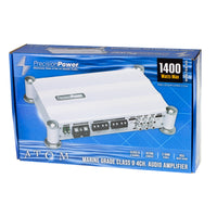 Thumbnail for Precision Power MPA700.4D 700W RMS Water-Resistant ATOM Series 4 Channel Amplifier