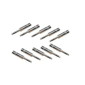 MR DJ QMHS10 Stereo 1/4" 6.35mm Male Audio Plug Connectors – 10 Pack