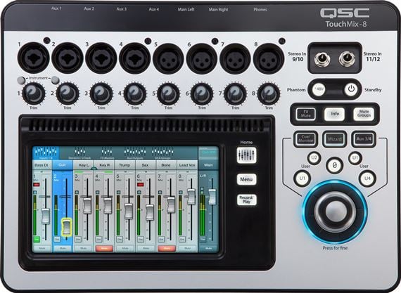 QSC TouchMix 8 Compact Digital Mixer with Bag