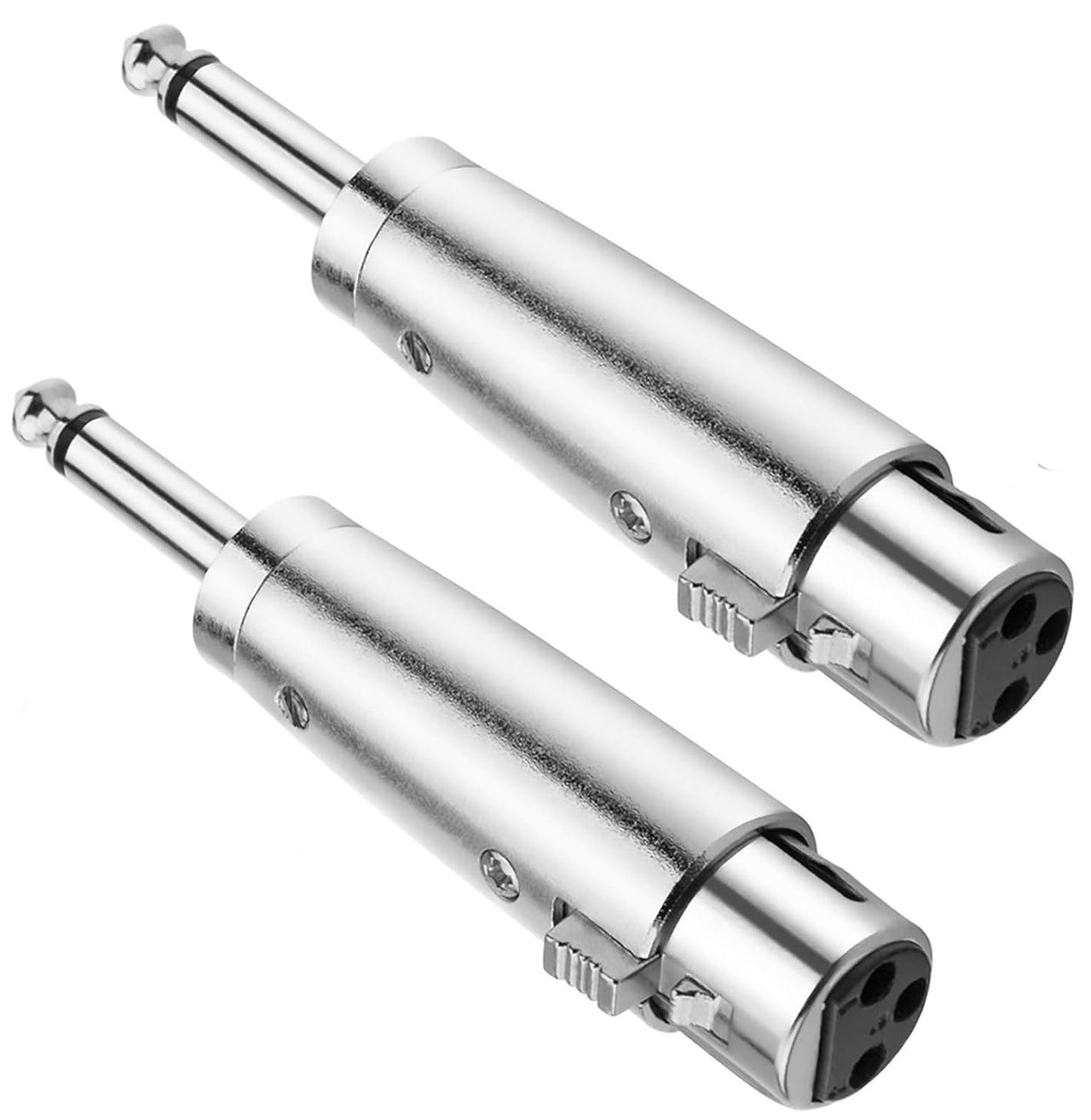 8 AT TQTMXLRF XLR Female to 1/4" Mono Male Adapter Converter Gender Audio Coupler