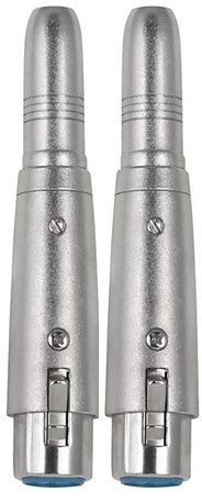 8 MR DJ QTXLRF1 XLR Female to 1/4" Stereo Female Adapter Converter Gender Audio Coupler