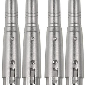 4 MR DJ QTXLRF1 XLR Female to 1/4" Stereo Female Adapter Converter Gender Audio Coupler
