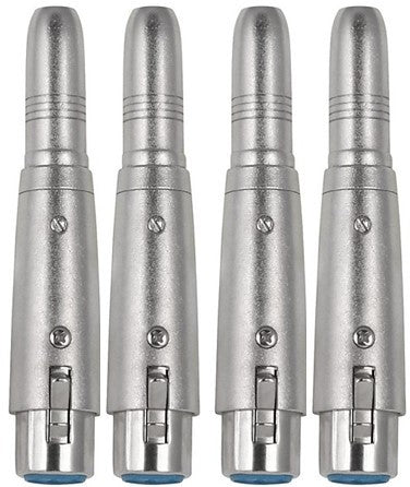 8 MR DJ QTXLRF1 XLR Female to 1/4" Stereo Female Adapter Converter Gender Audio Coupler