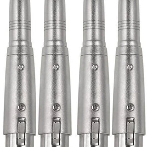 8 AT TQTXLRF XLR Female to 1/4" Stereo Female Adapter Converter Gender Audio Coupler
