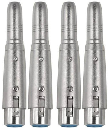 8 AT TQTXLRF XLR Female to 1/4" Stereo Female Adapter Converter Gender Audio Coupler