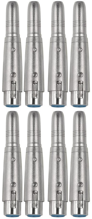8 MR DJ QTXLRF1 XLR Female to 1/4" Stereo Female Adapter Converter Gender Audio Coupler