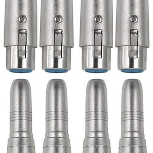 8 AT TQTXLRF XLR Female to 1/4" Stereo Female Adapter Converter Gender Audio Coupler