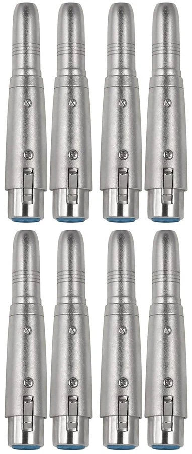 8 AT TQTXLRF XLR Female to 1/4" Stereo Female Adapter Converter Gender Audio Coupler