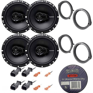 Rockford Fosgate R165x3-HSB524-72-7800 Front & Rear Speakers