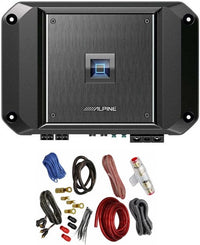Thumbnail for Alpine R2-A60F 4 Channel 600 Watt Class D Car Audio Amplifier & KIT4 Installation AMP Kit