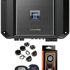 Alpine R2-A60F 4 Channel 600 Watt Class D Car Audio Amplifier & PAK1