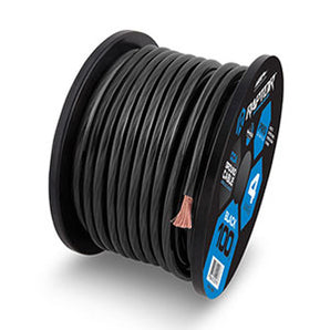 Raptor R4B0-25 25ft 1/0AWG Black CCA Mid-series Power Cable