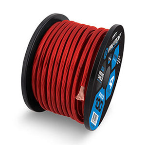 Raptor R4R4-100 100ft 4 AWG Red CCA Mid-series Power Cable