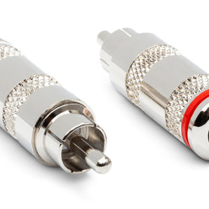Hosa RCA-025 RCA Cable-mount Connector Left & Right 2-piece Set