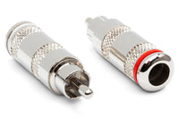 Thumbnail for Hosa RCA-025 RCA Cable-mount Connector Left & Right 2-piece Set