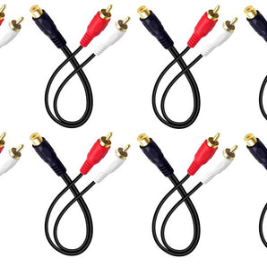 8 Absolute 1F2M RCA Interconnect Cable Wire Marine Car Amplifier Stereo Home Audio