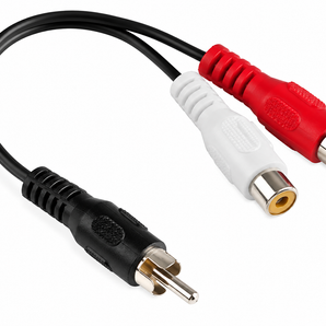 2 Absolute 2F1M RCA Interconnect Cable Wire Marine Car Amplifier Stereo Home Audio