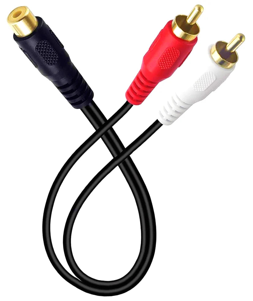 8 Absolute 1F2M RCA Interconnect Cable Wire Marine Car Amplifier Stereo Home Audio