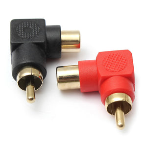 Install Bay RCAMRA-1 RCA Barrel Connector Mini Right Angle Gold - Each