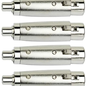 8 AT TRCAXLRF XLR Female to RCA Female Adapter Converter Gender Audio Coupler