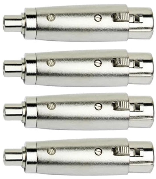 8 AT TRCAXLRF XLR Female to RCA Female Adapter Converter Gender Audio Coupler