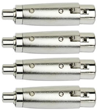 Thumbnail for 8 AT TRCAXLRF XLR Female to RCA Female Adapter Converter Gender Audio Coupler