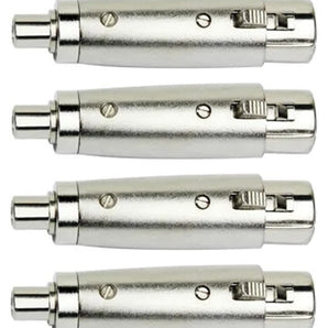 8 AT TRCAXLRF XLR Female to RCA Female Adapter Converter Gender Audio Coupler