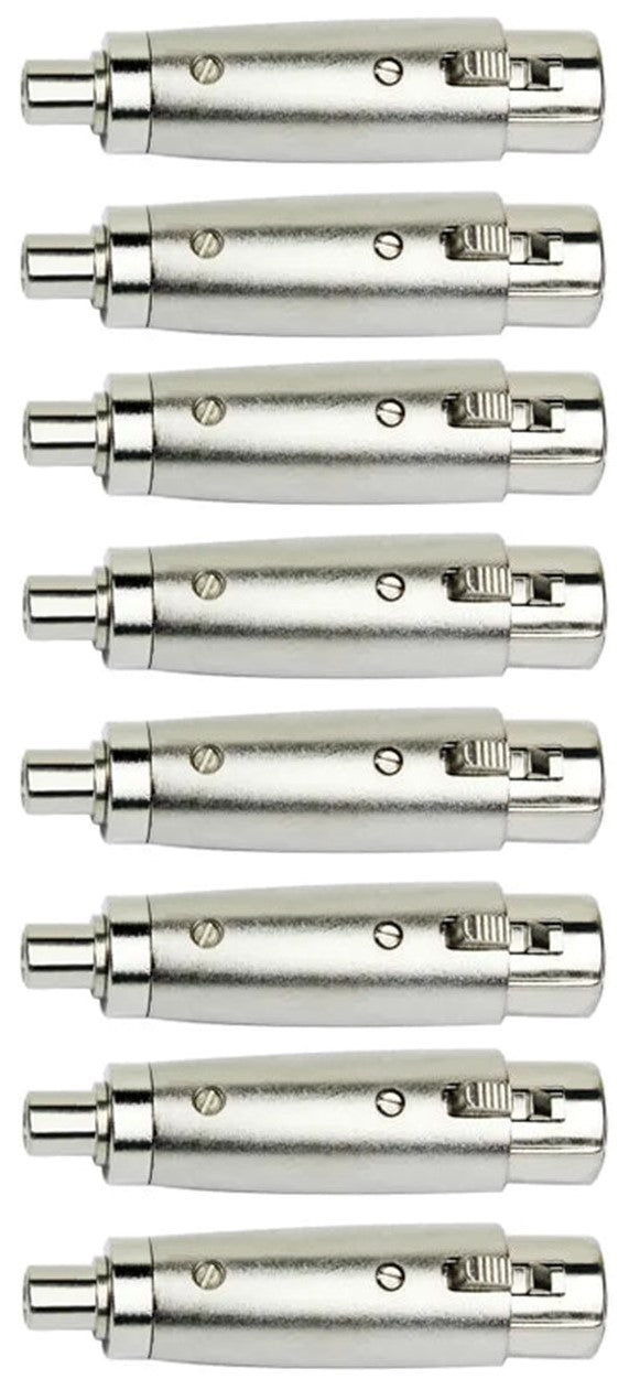 8 AT TRCAXLRF XLR Female to RCA Female Adapter Converter Gender Audio Coupler