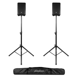 Gator Rok-It RI-SPKRSTDSET-250-AL Aluminum Tripod Speaker Stand Set with Deluxe Bag