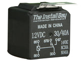 Install Bay RL3040 Economy 12 volt 30/40 AMP relay, showcasing specifications and details for automotive use.