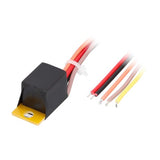 Install Bay RLM1020A Mini Relay Pre-Wired 10/20A components with colored wires for electrical connections.