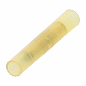 Nylon butt connectors for electrical wiring, featuring a translucent design for efficient wire connections.