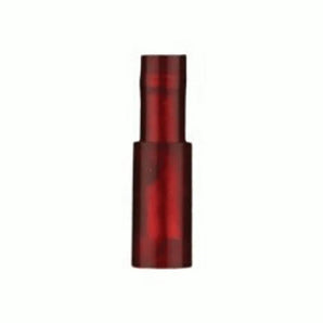 Install Bay RNFB180 red nylon female bullet connector for 22-18 gauge wiring, ideal for secure electrical connections.