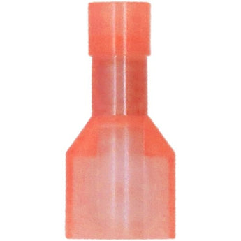  Install Bay RNMD250F Red Nylon Male Quick Disconnect for 22-18 Gauge wiring, showcasing durable nylon construction.