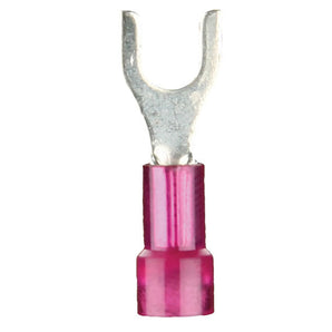 Install Bay RNST6 Red Nylon Spade Terminal 22-18 Gauge #6 - Package of 100