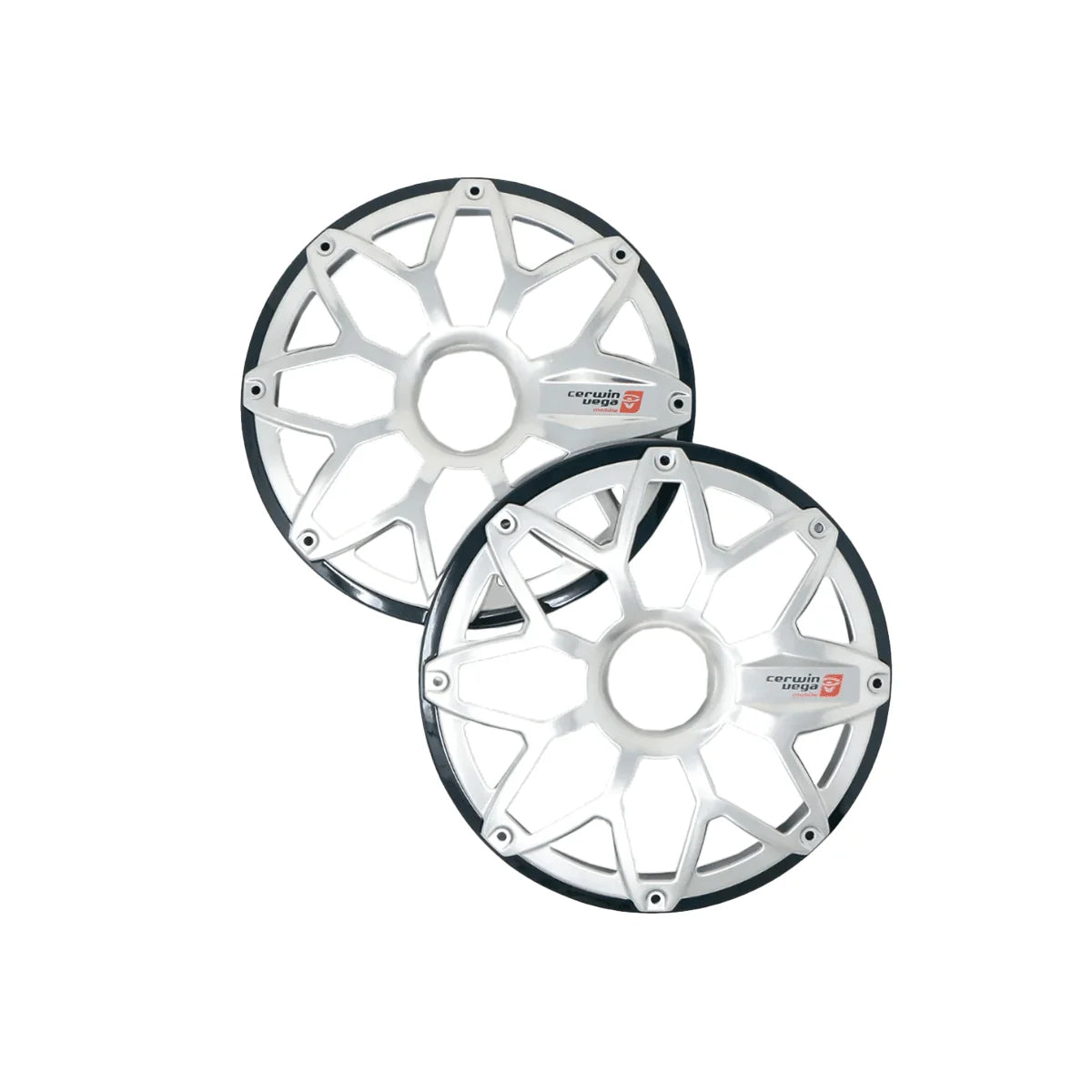 Cerwin Vega SM8FGB 8" RPM Stroker Series Flush Mount Marine Speaker Grilles (Black, Pair)