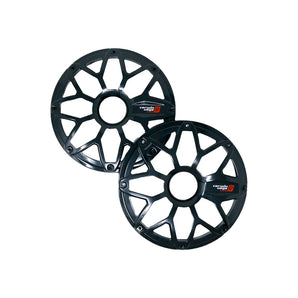 Cerwin Vega SM65FBB RPM Stroker 6.5" Flush Mount Speaker Grill, Black Pair, Steel With Powder Coating