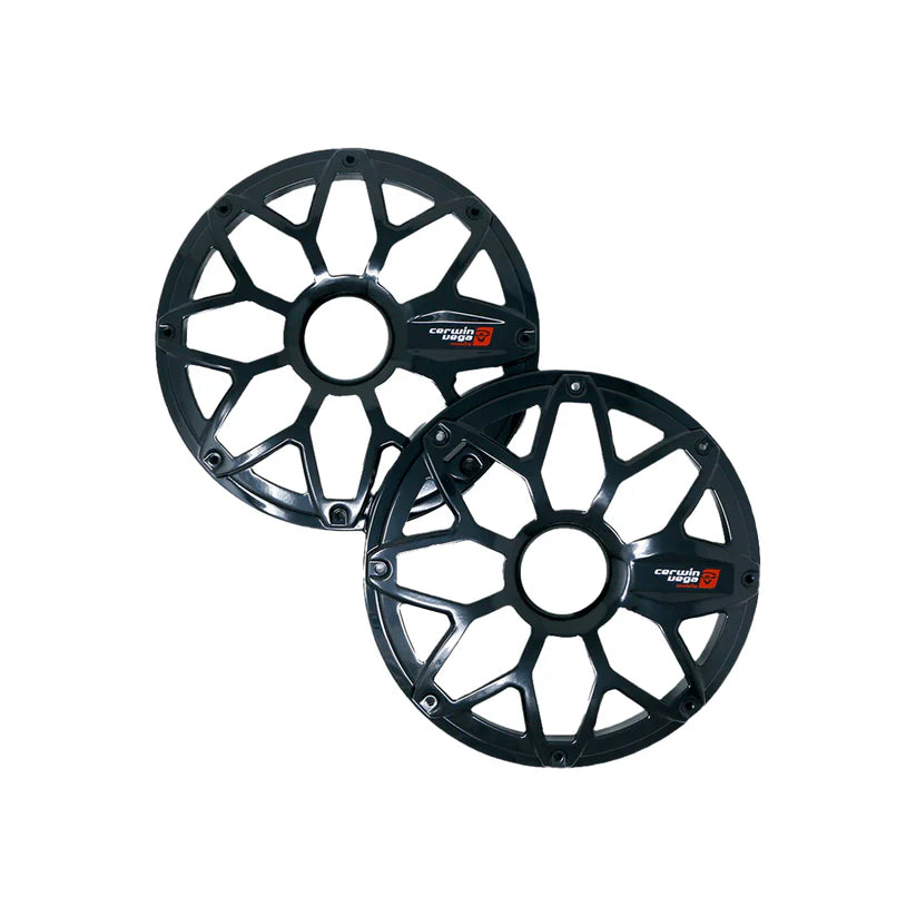 Cerwin Vega SM65FBB RPM Stroker 6.5" Flush Mount Speaker Grill, Black Pair, Steel With Powder Coating